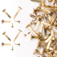 Metal Split Paper Fastener Pins - Assorted Sizes - Gold (Pack of 500)